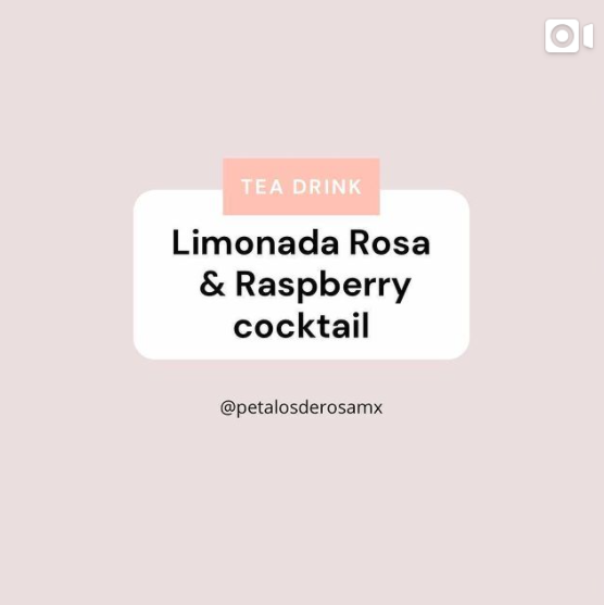 Limonada Rosa and Raspberry Cocktail by Pétalos de Rosa