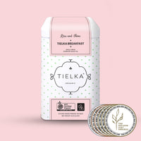 Thumbnail for Tielka Breakfast Pyramid Tea Bags Tin - 25Pk Certified Organic